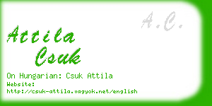 attila csuk business card